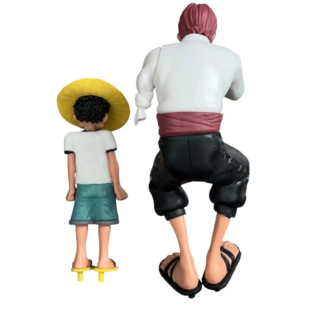 One Piece Anime Figure Shanks and Kid Luffy Action Figure‎ Statue Toy READ